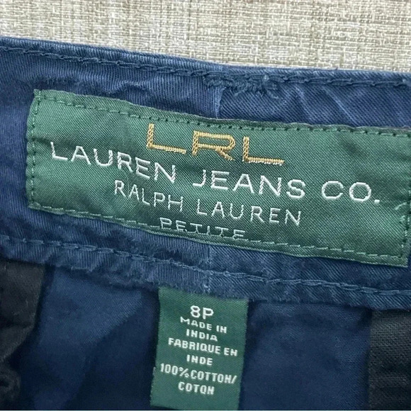 Lauren Ralph Lauren Pants Womens Size 8P blue 2107 - Picture 4 of 10